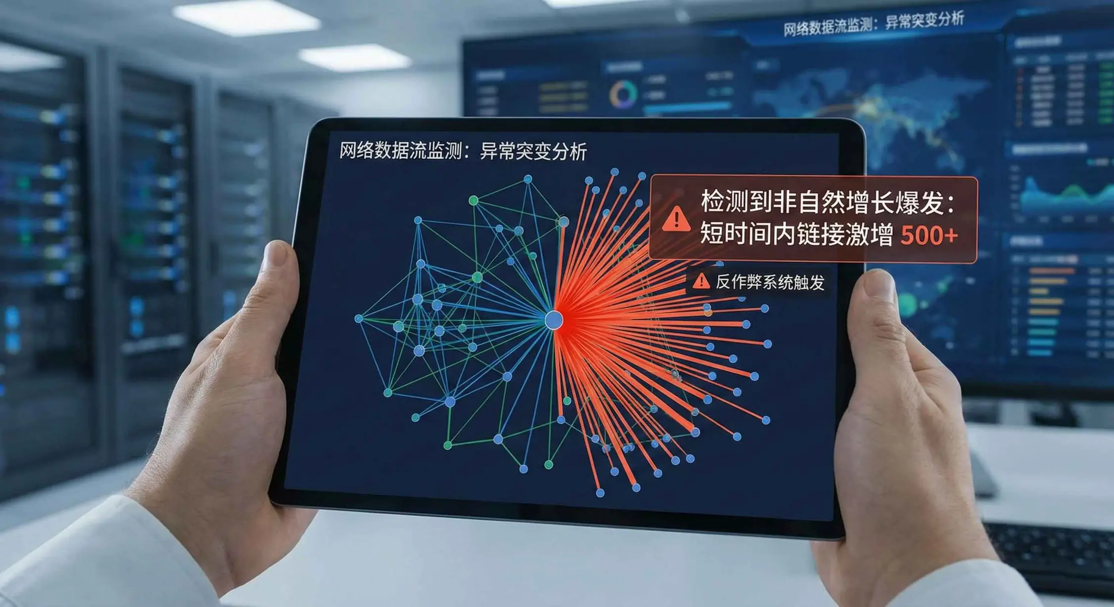 网络数据监测:异常链接增长突变分析